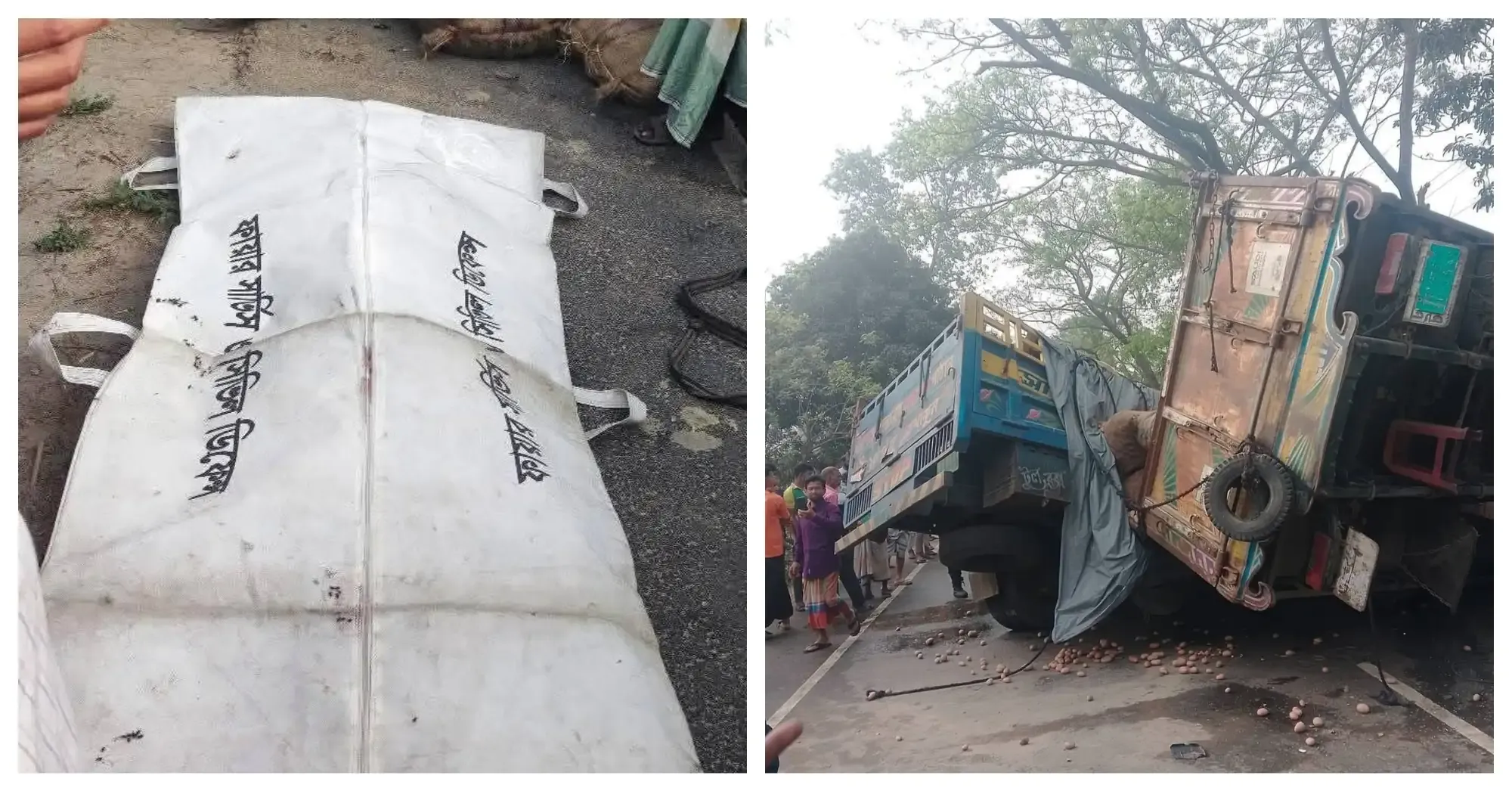 নাটোরের বড়াইগ্রামে ট্রাকের ধাক্কায় বৃদ্ধ নিহত, আহত ৩ - মহাসড়কে মর্মান্তিক দুর্ঘটনা