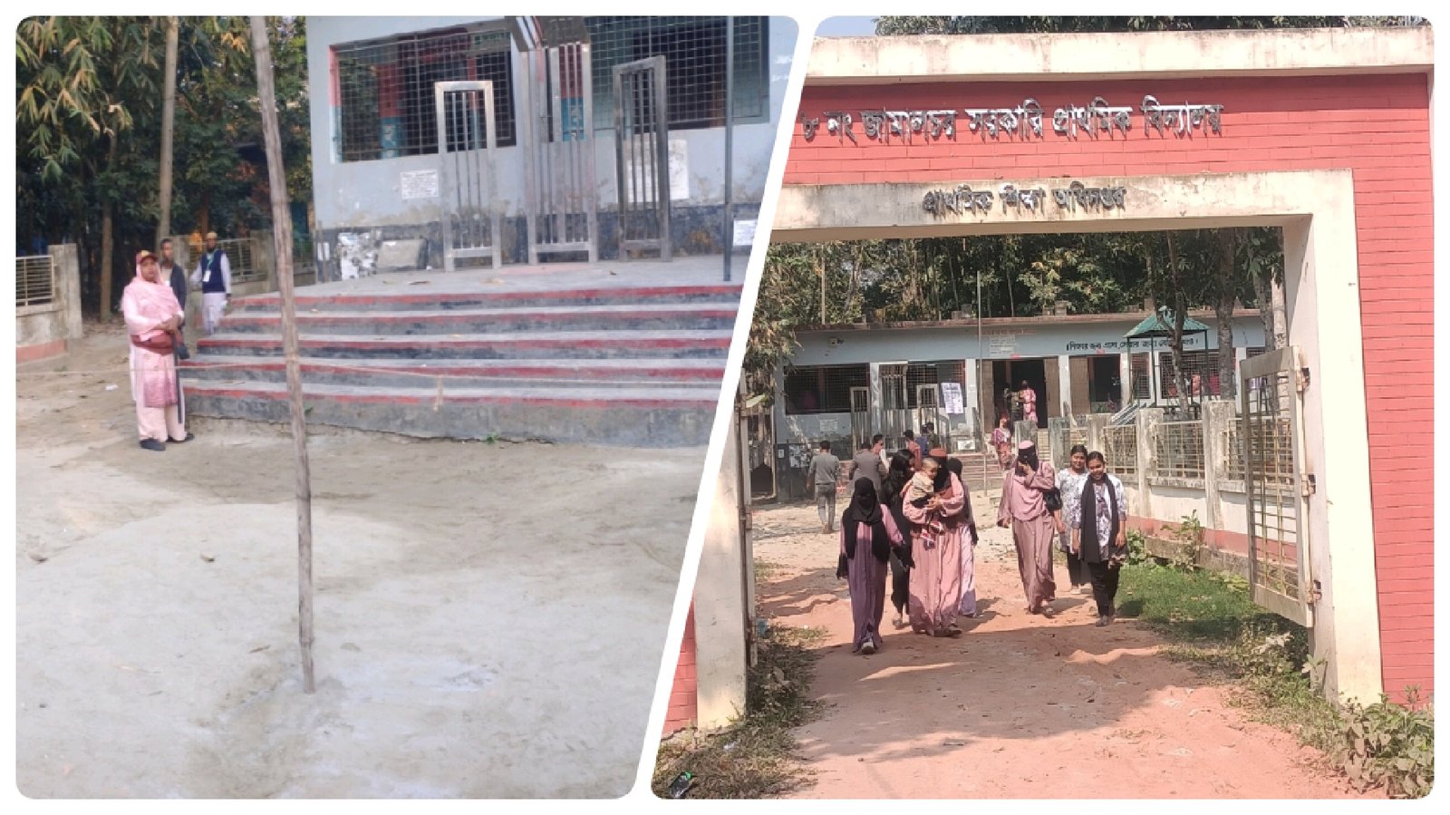 শেষ মুহূর্তের ভোট গ্রহণ, জামালচর কেন্দ্রে বিকেলের অপেক্ষায় ভোটাররা