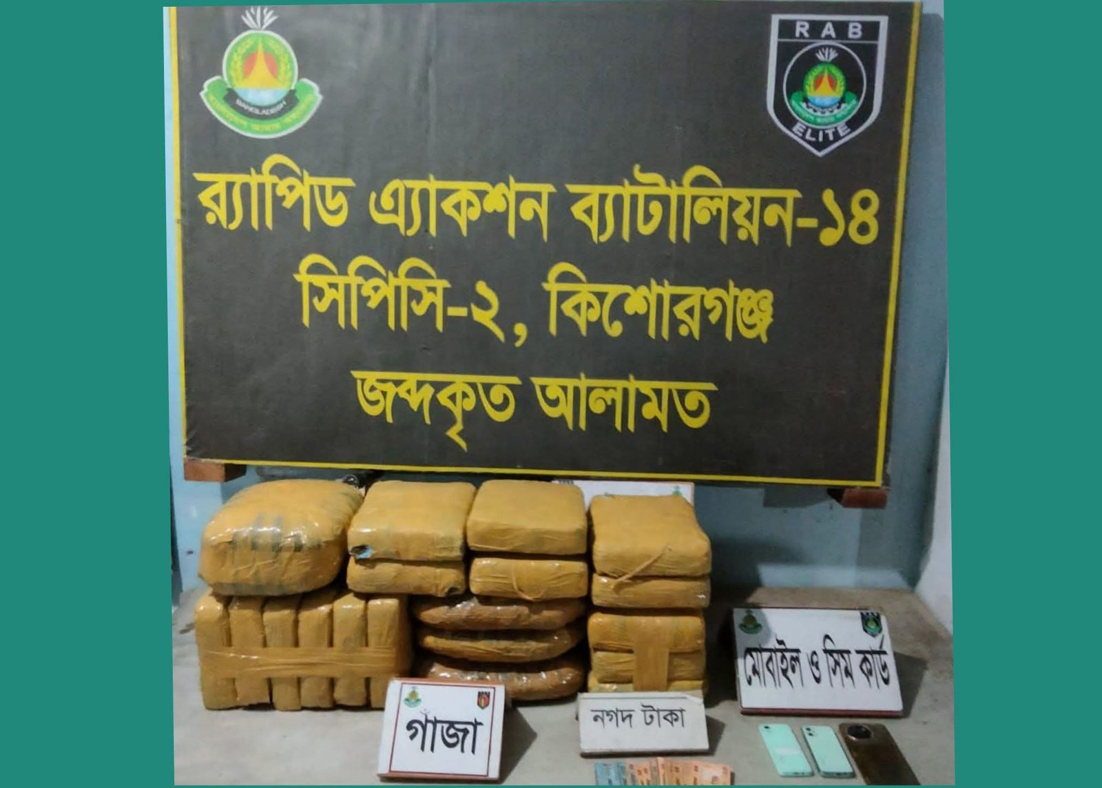 ২০ কেজি গাঁজাসহ দুই নারী মাদক কারবারি আটক