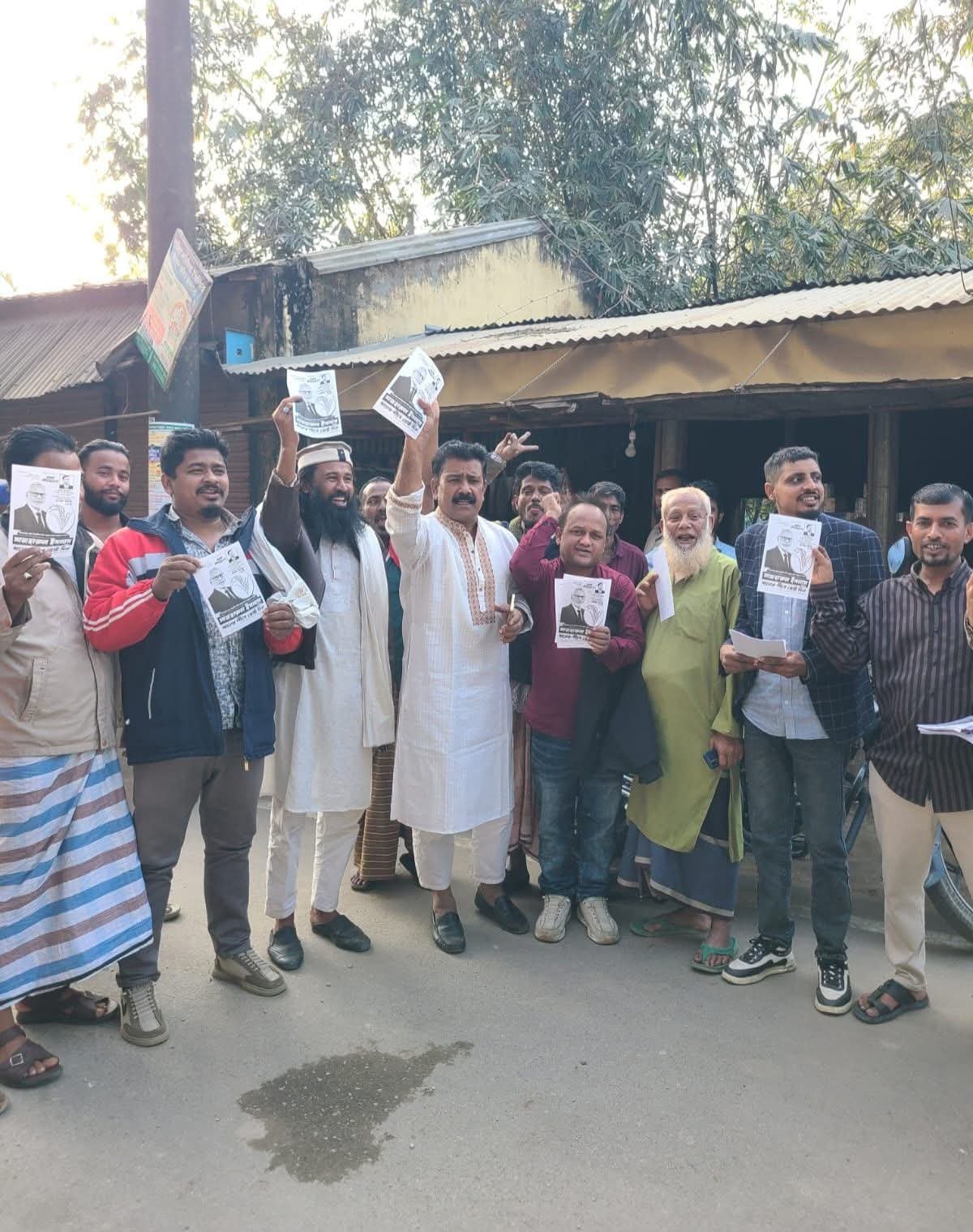 যশোদল ইউনিয়নে ধানের শীষের পক্ষে গণসংযোগ ও লিফলেট বিতরণ