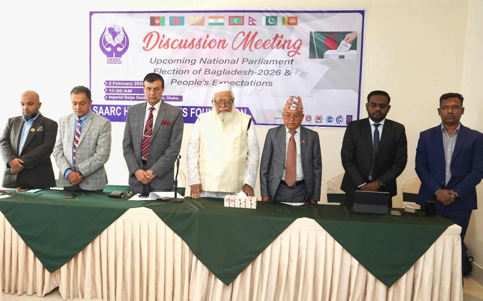 অবাধ ও শান্তিপূর্ণ নির্বাচন আয়োজনে দায়িত্বশীল ভূমিকার আহ্বান সার্ক মানবাধিকার ফাউন্ডেশনের