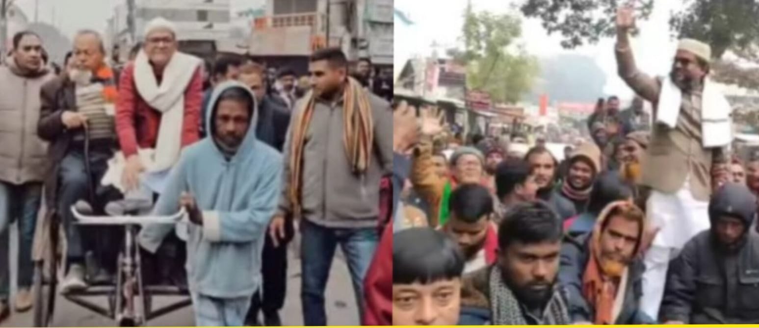 ঠাকুরগাঁও -১ আসনে রিকশায় চড়ে ফখরুল ও ভ্যানে চড়ে দেলাওয়ারের মনোনয়ন দাখিল