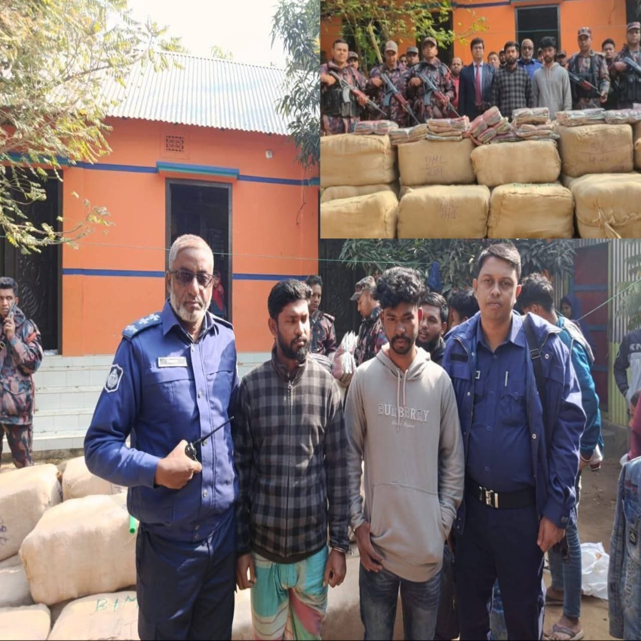 দেড় কোটি টাকা মূল্যের ভারতীয় শাড়ি ও থ্রিপিসসহ দুই বিএনপি নেতা আটক