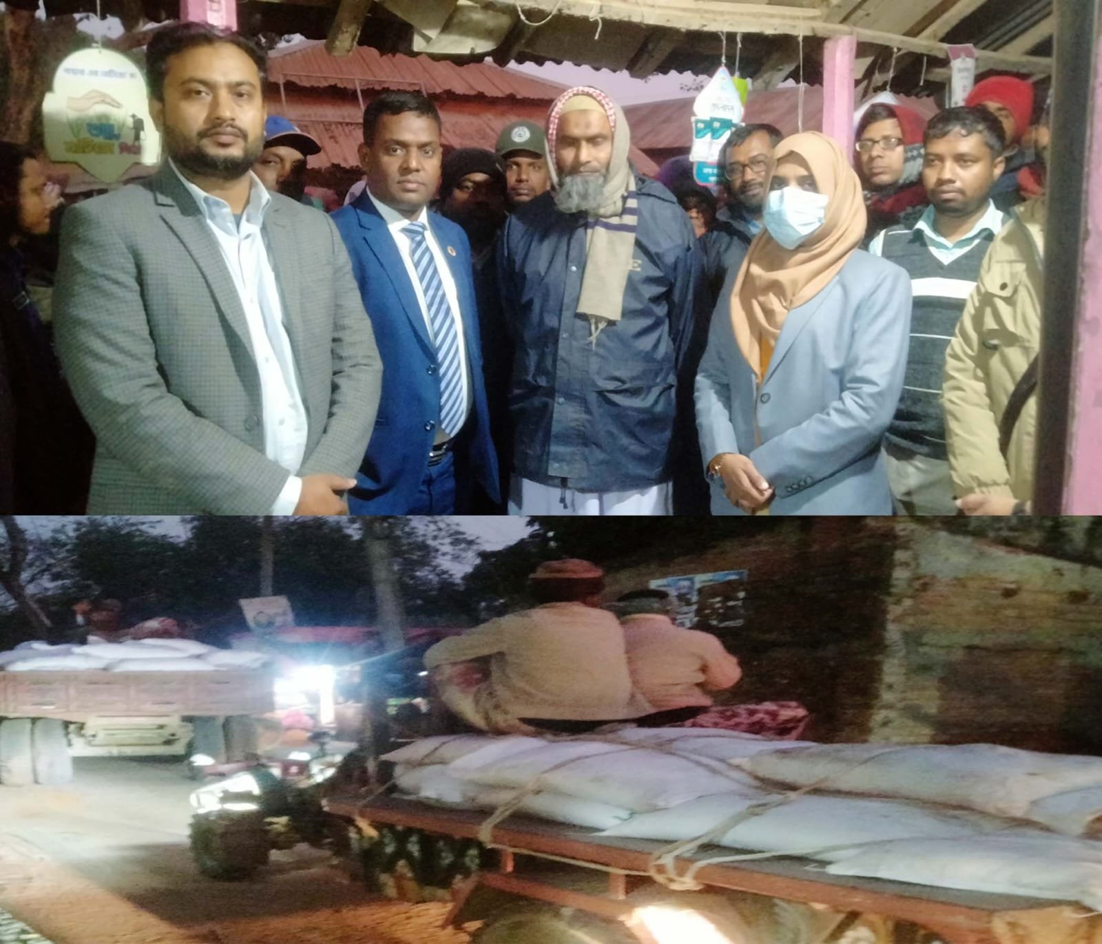 নাচোলে বালাই নাশক ডিলারের কাছ থেকে অবৈধভাবে মজুদ১৭১ বস্তা সার জব্দ ও জরিমানা
