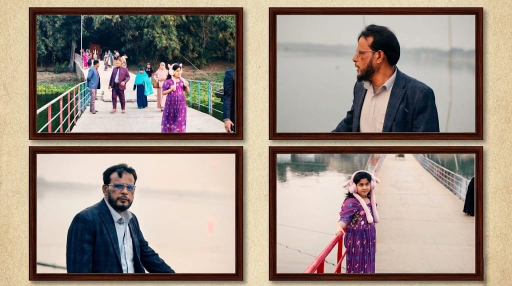 মনিরামপুরের রাজগঞ্জে ভাসমান সেতু দেখতে উপচে পড়া ভিড়