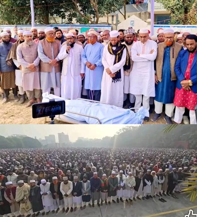তিন দফা জানাজা শেষে দাফন: অধ্যাপক আবুল হাশেমের শেষ বিদায়॥