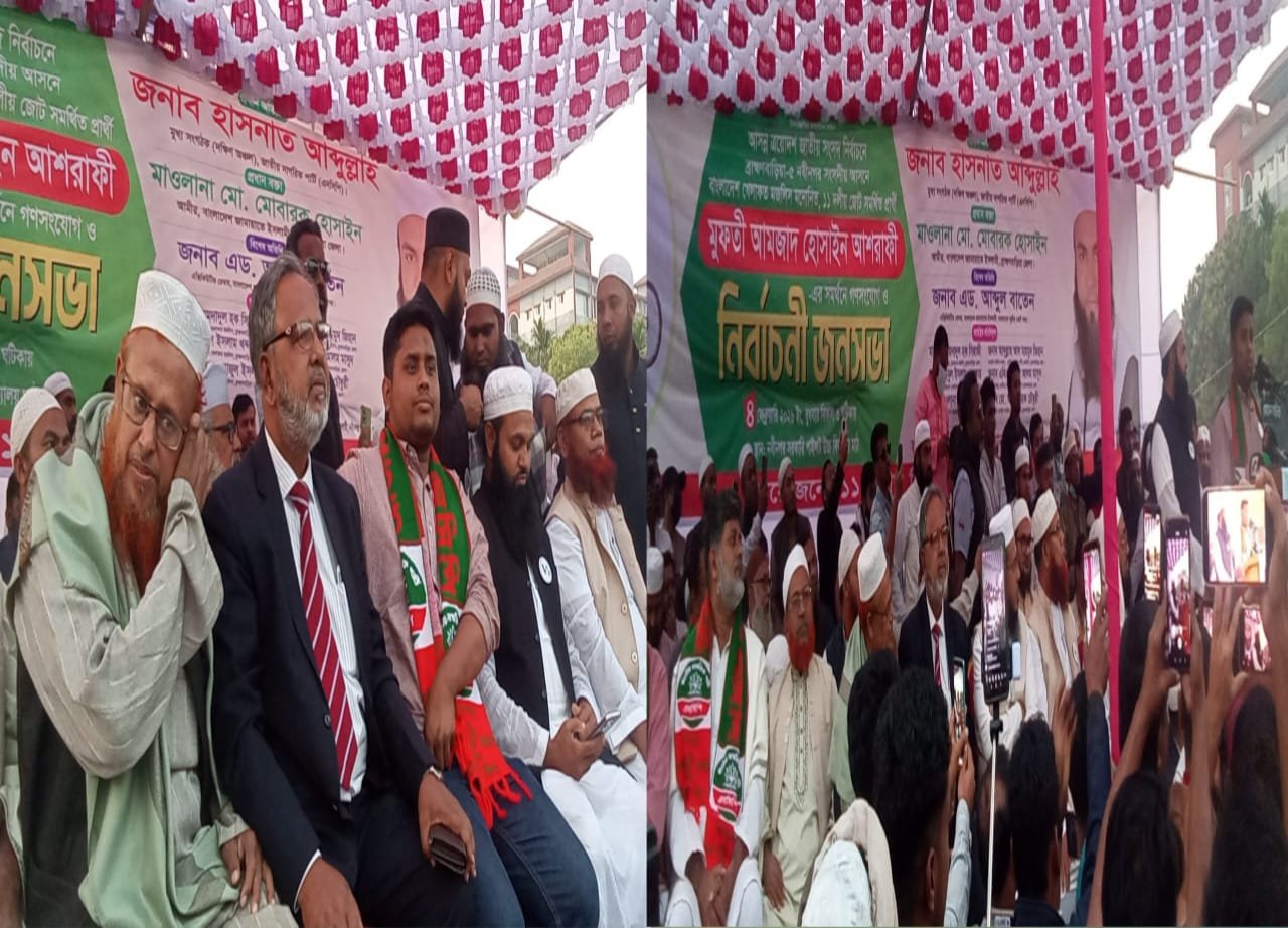 নবীনগর হবে ধর্ম-বর্ণ নির্বিশেষে সকলের, ১১ দলীয় জনসভায় আশরাফী