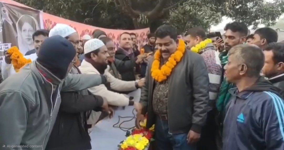চাঁপাইনবাবগঞ্জের ভোলাহাটে আওয়ামী লীগের  অর্ধশত নেতাকর্মীর বিএনপিতে যোগদান